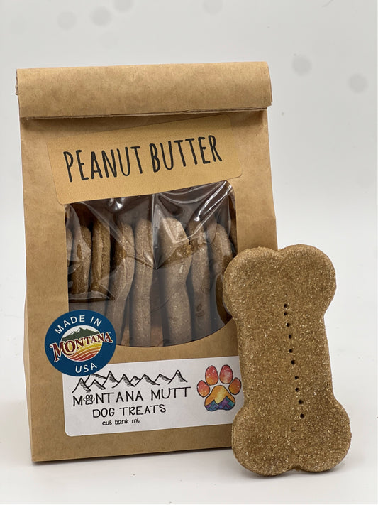Peanut Butter Dog Treats - Montana Mutt